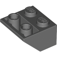 Lego kostka (kostička) 2x2 sklon (šikmá) 45° invertovaná, tmavě modro šedá (4211000)